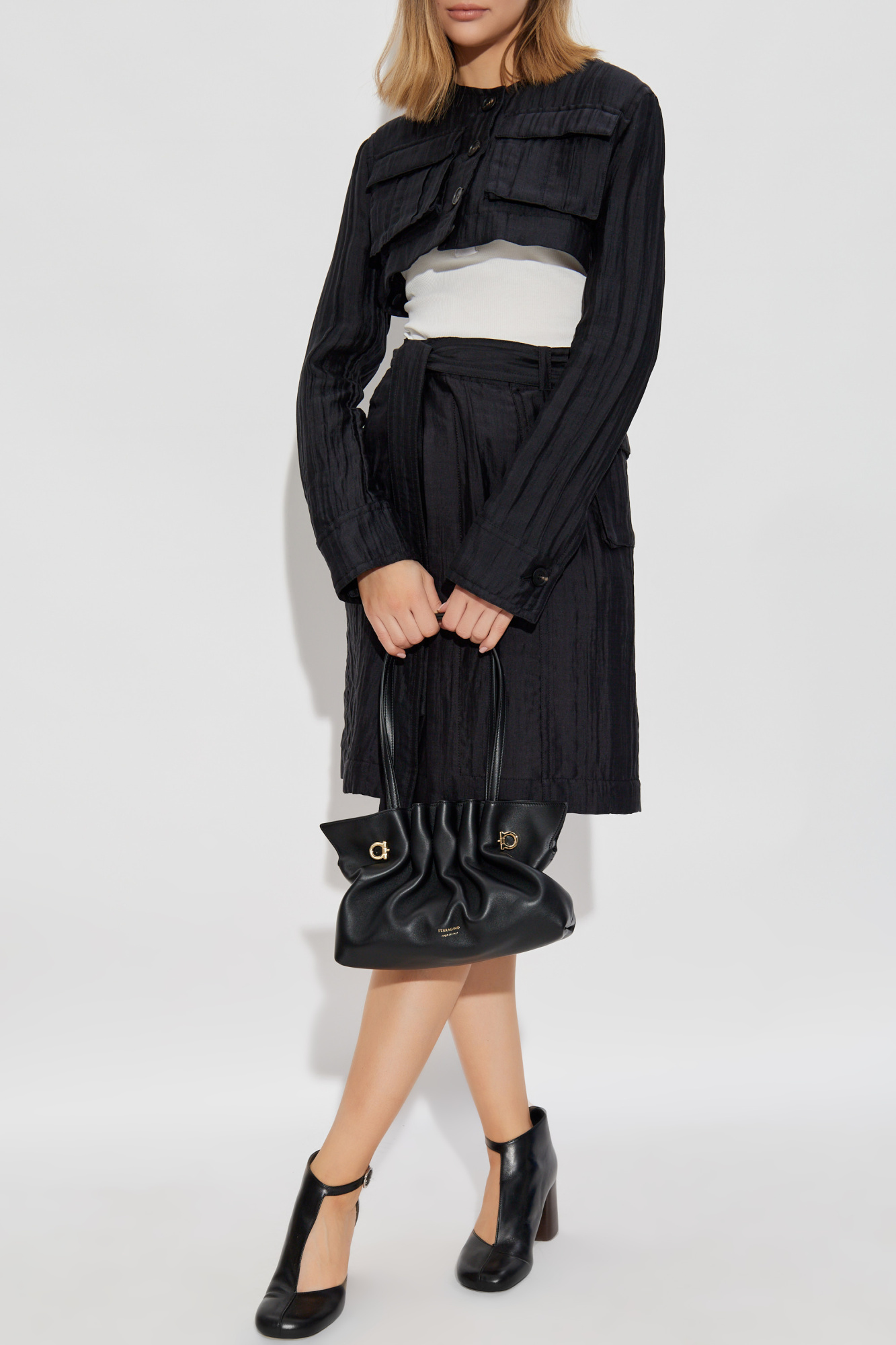 Black Silk skirt FERRAGAMO - Vitkac Italy